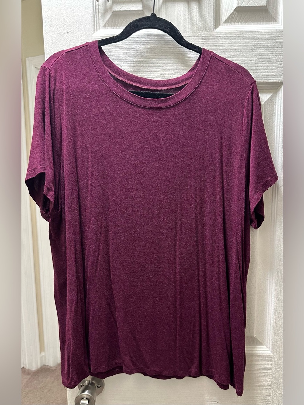 Torrid Super Soft Wine Burgundy Short Sleeve Tee Size 2 2X 18/20